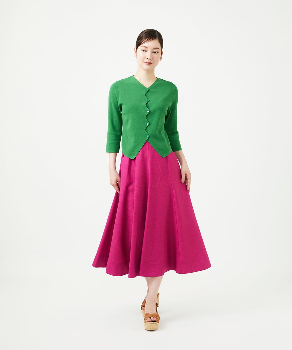 GBHGE01400 Sybilla(シビラ) トリアセリネンスカート ピンク