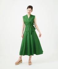 GBHGE01400 Sybilla(シビラ) トリアセリネンスカート グリーン