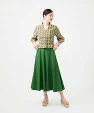 GBHGE01400 Sybilla(シビラ) トリアセリネンスカート グリーン