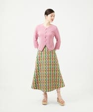 GBHGE05500 Sybilla(シビラ) チェックジャカードスカート マルチカラー