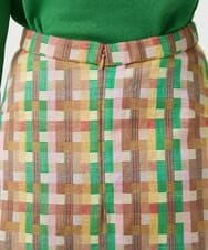 GBHGE05500 Sybilla(シビラ) チェックジャカードスカート マルチカラー