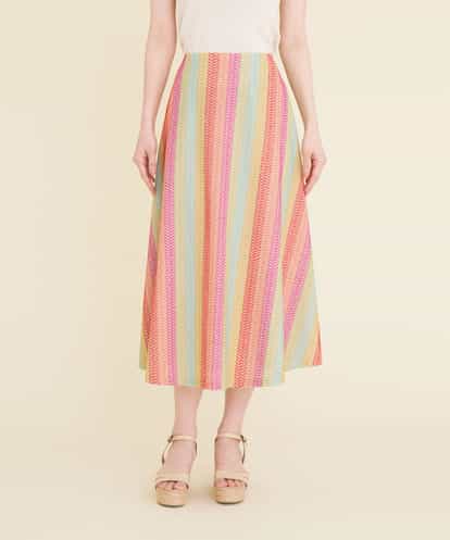 GBHGQ14390 Sybilla マルチカラーシェブロン刺繍スカート