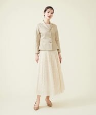 GBHGS40390 Sybilla(シビラ) カットジャカードシャーリングスカート ベージュ