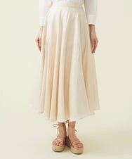 GBHGT55360 Sybilla(シビラ) 平織りリネンサーキュラースカート アイボリー