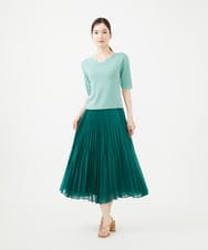 GBHHA30450 Sybilla(シビラ) カールマイヤープリーツスカート グリーン