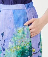 GBHHD02500 Sybilla(シビラ) アートフラワープリントスカート マルチカラー