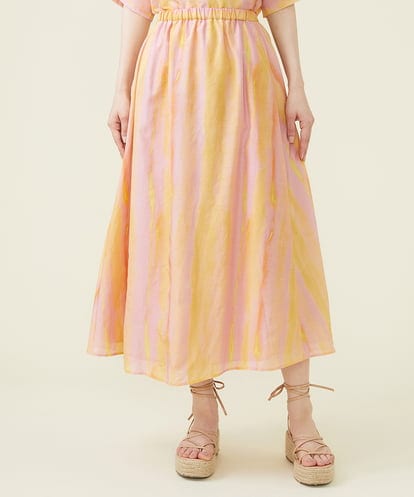 GBHHS86360 Sybilla コットンシルクプリントスカート