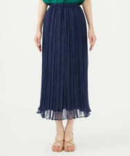 GBHJA30360 Sybilla(シビラ) 転写デニムプリーツスカート ネイビー