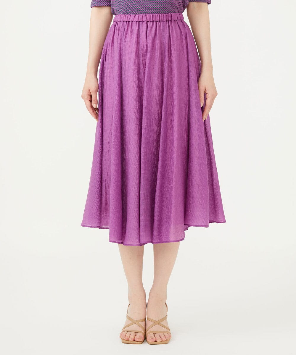 GBHJD42250 Sybilla(シビラ) シアークリンクルスカート パープル