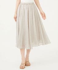 GBHJD42250 Sybilla(シビラ) シアークリンクルスカート ライトグレー