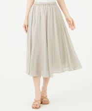 GBHJD42250 Sybilla(シビラ) シアークリンクルスカート ライトグレー