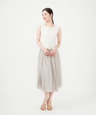 GBHJD42250 Sybilla(シビラ) シアークリンクルスカート ライトグレー