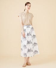 シルクレーヨンタックスカート(ロング・マキシ丈スカート