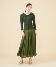 GBHJW04390 Sybilla(シビラ) シルクレーヨンタックスカート カーキ