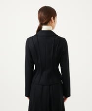 GBJAE32500 Sybilla(シビラ) ピンタックデザインジャケット ブラック