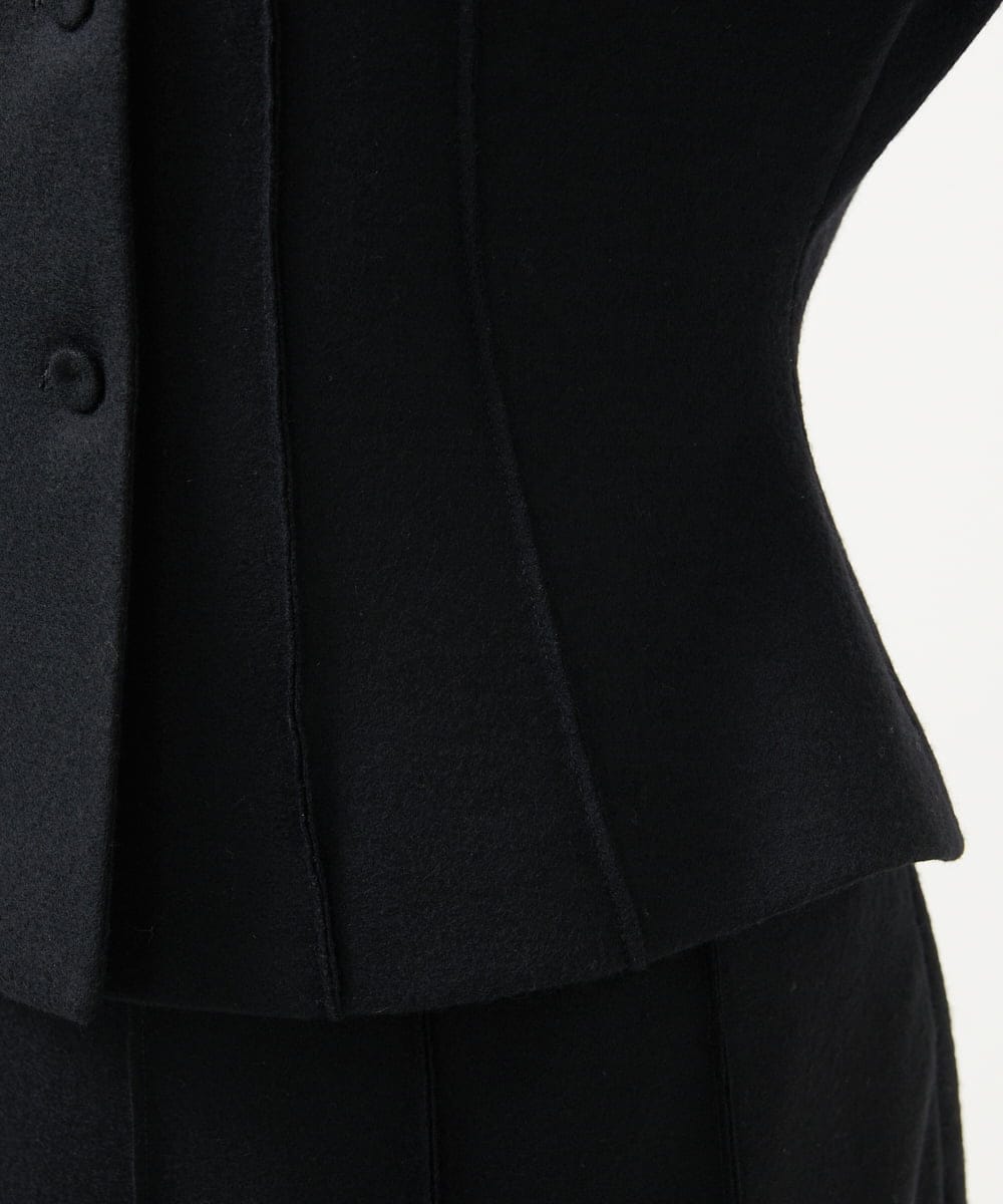 GBJAE32500 Sybilla(シビラ) ピンタックデザインジャケット ブラック