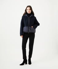 GBJAF32630 Sybilla(シビラ) ウールドッキングショートダウン ネイビー