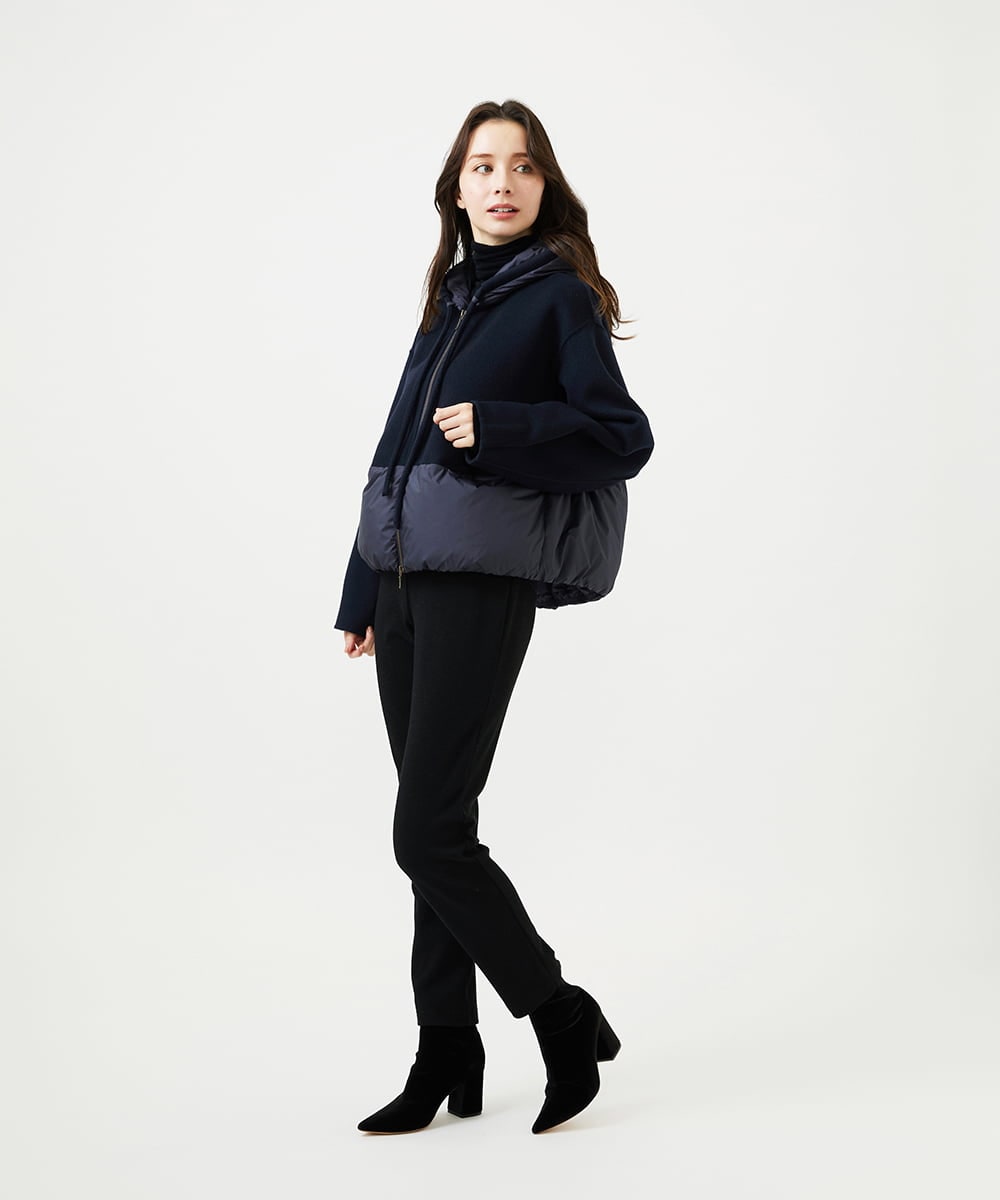 GBJAF32630 Sybilla(シビラ) ウールドッキングショートダウン ネイビー