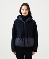 GBJAF32630 Sybilla(シビラ) ウールドッキングショートダウン ネイビー