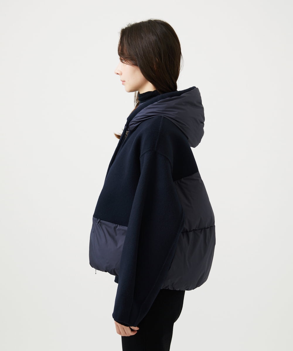 GBJAF32630 Sybilla(シビラ) ウールドッキングショートダウン ネイビー