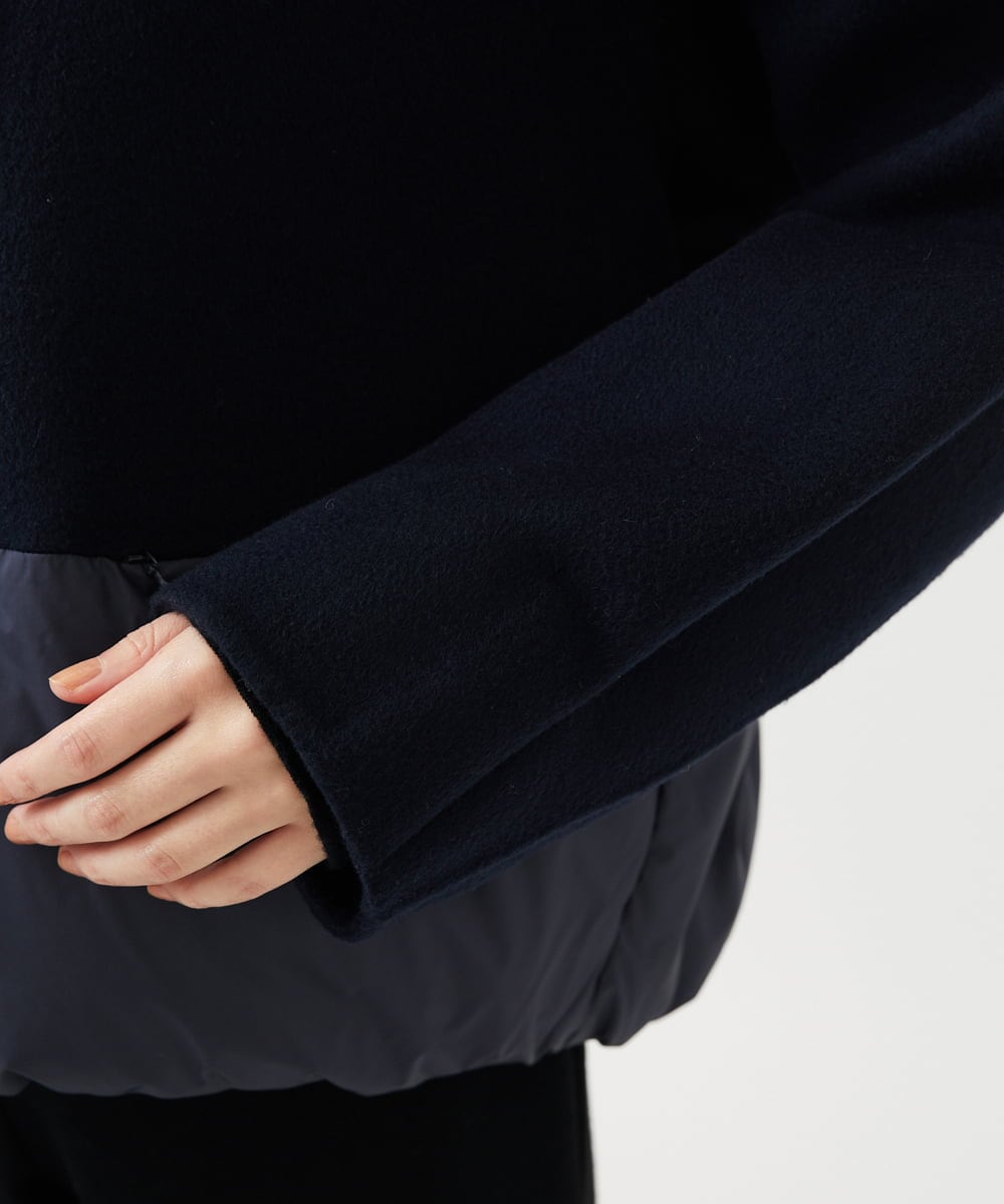 GBJAF32630 Sybilla(シビラ) ウールドッキングショートダウン ネイビー