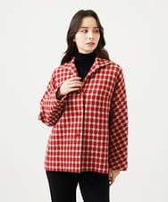 GBJAF34800 Sybilla(シビラ) チェック柄ショートコート レッド系