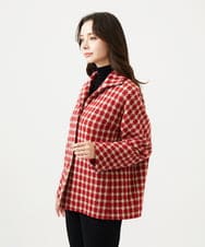 GBJAF34800 Sybilla(シビラ) チェック柄ショートコート レッド系