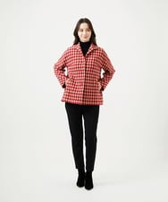 GBJAF34800 Sybilla(シビラ) チェック柄ショートコート レッド系