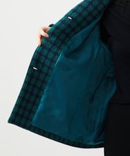 GBJAF34800 Sybilla(シビラ) チェック柄ショートコート グリーン系