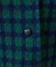 GBJAF34800 Sybilla(シビラ) チェック柄ショートコート グリーン系