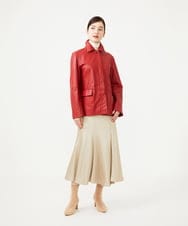 GBJAG03800 Sybilla(シビラ) ラムレザージャケット レッド