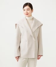 GBJAH22630 Sybilla(シビラ) ダブルブレストリバーコート ライトベージュ