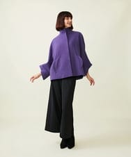 GBJAI08700 Sybilla(シビラ) 【先行予約】デザインスリーブショートコート パープル