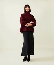 GBJAI08700 Sybilla(シビラ) 【先行予約】デザインスリーブショートコート バーガンディー