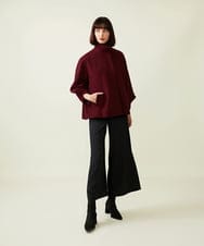 GBJAI08700 Sybilla(シビラ) 【先行予約】デザインスリーブショートコート バーガンディー