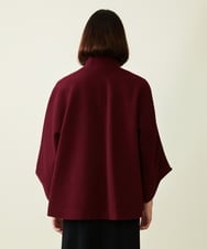 GBJAI08700 Sybilla(シビラ) 【先行予約】デザインスリーブショートコート バーガンディー