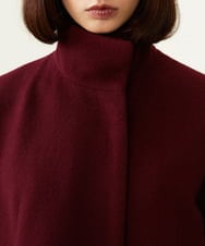 GBJAI08700 Sybilla(シビラ) 【先行予約】デザインスリーブショートコート バーガンディー