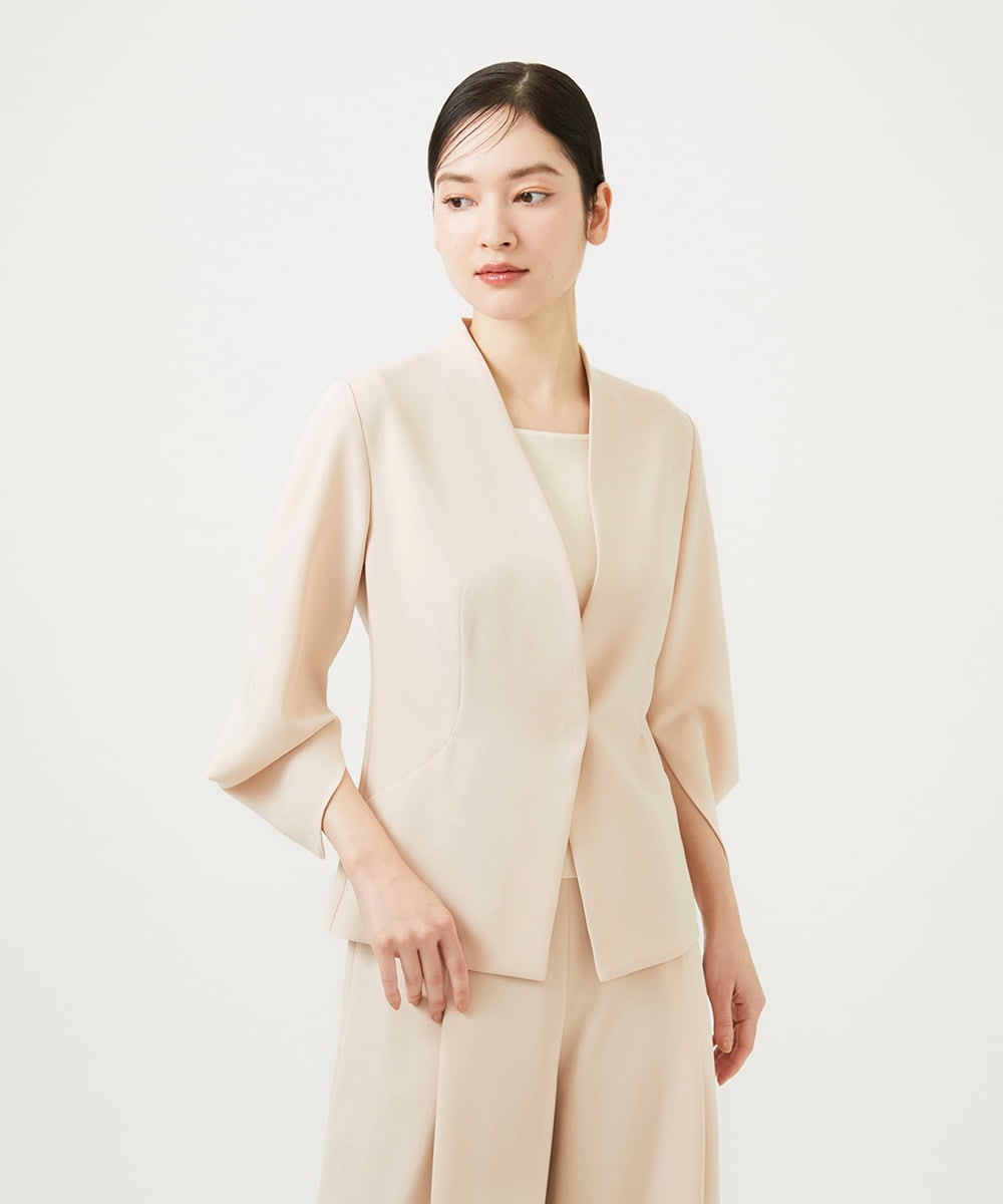 GBJEE01540 Sybilla(シビラ) スリットスリーブジャケット ピンクベージュ