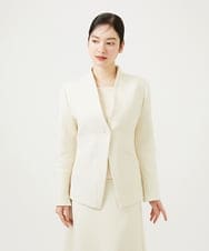 GBJEE01630 Sybilla(シビラ) ストレッチブークレージャケット アイボリー