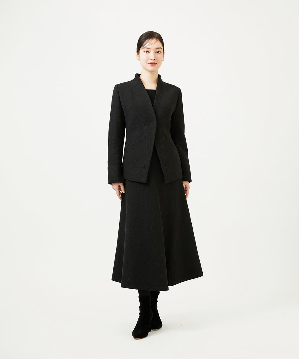 GBJEE01630 Sybilla(シビラ) ストレッチブークレージャケット ブラック