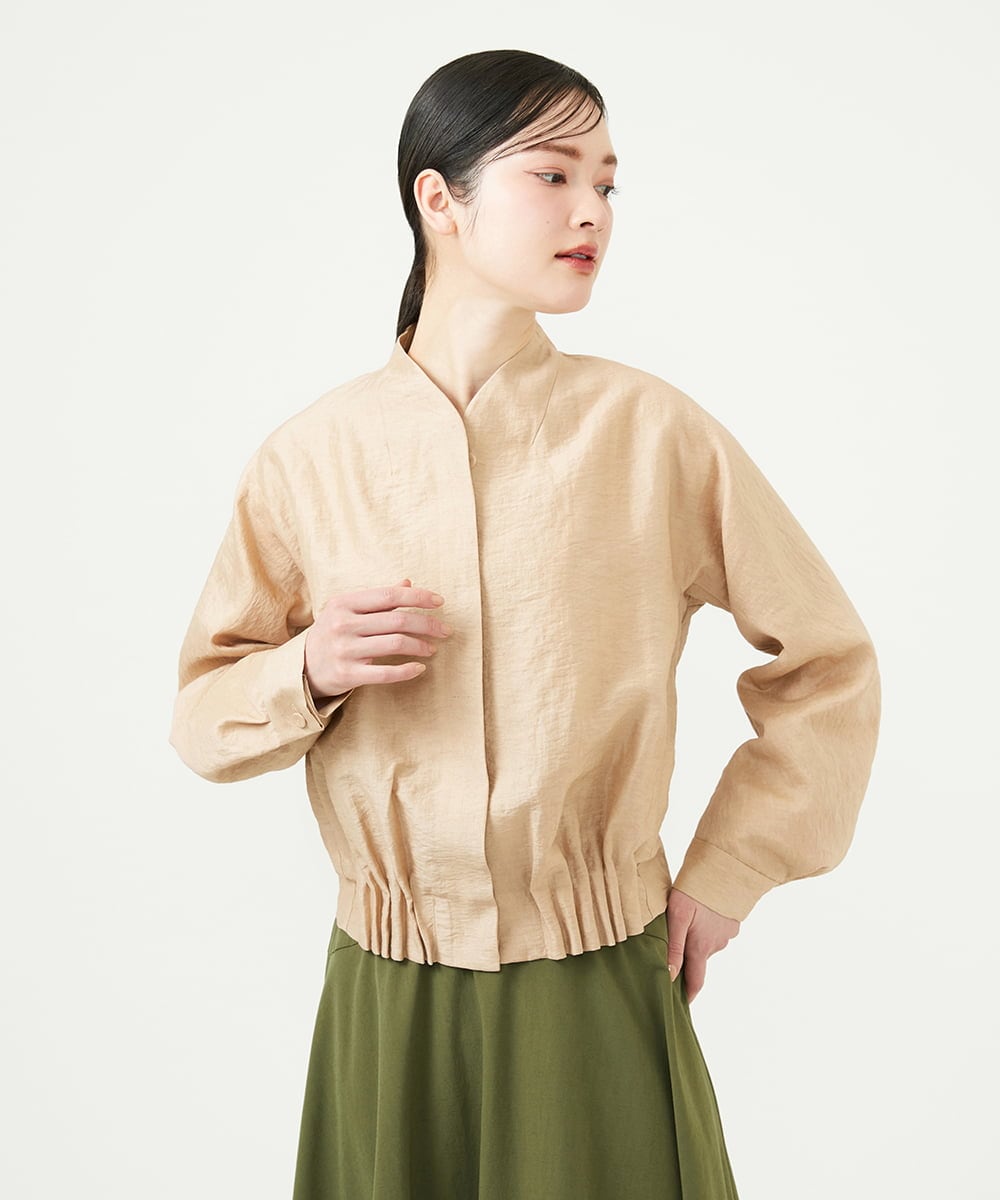 GBJEE22700 Sybilla(シビラ) タックヘムブルゾン ベージュ