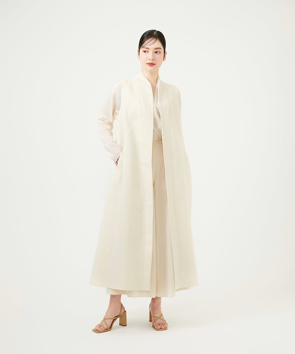 GBJEE33630 Sybilla(シビラ) Aラインロングジレ アイボリー