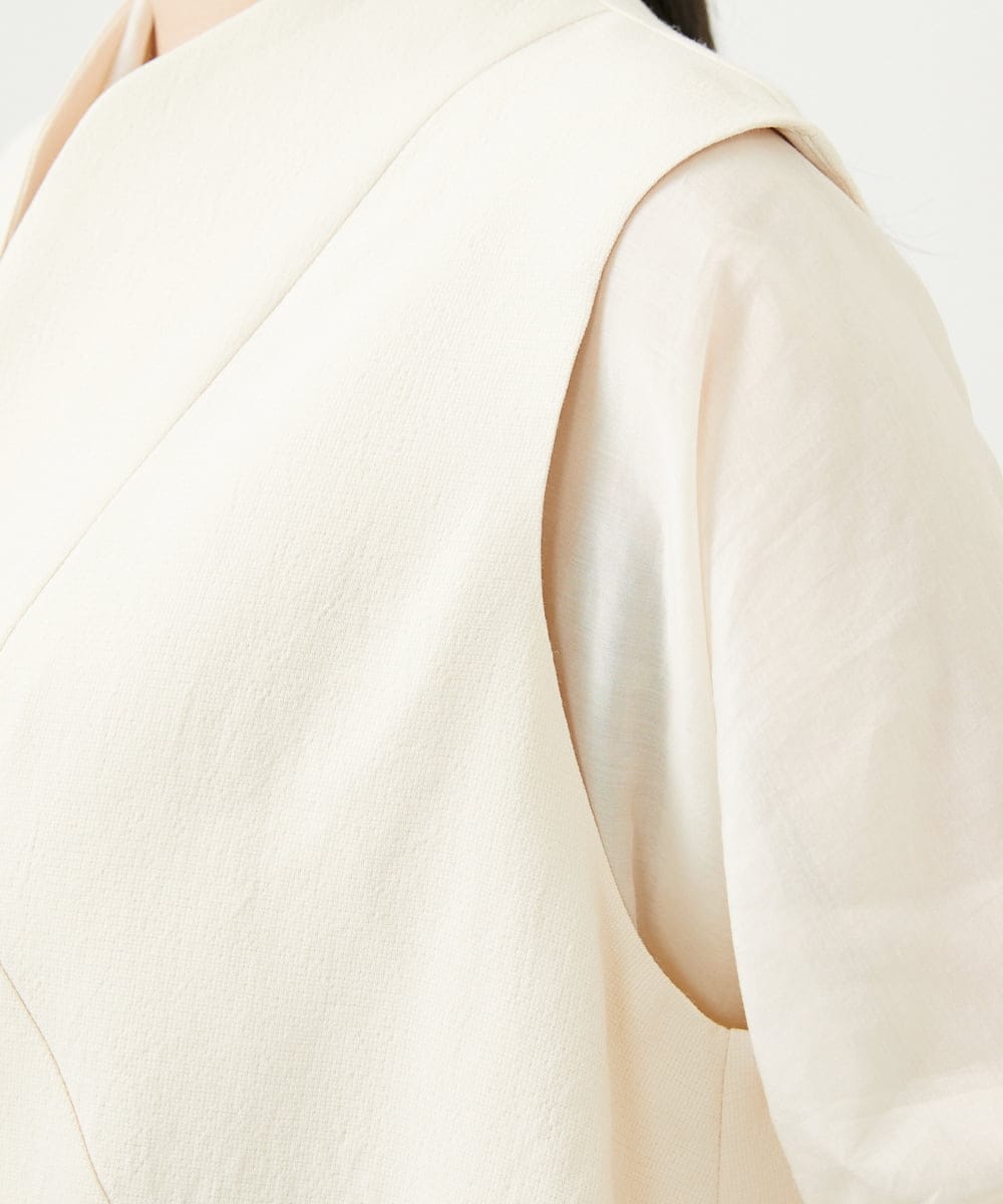 GBJEE33630 Sybilla(シビラ) Aラインロングジレ アイボリー