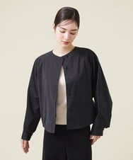 GBJET09590 Sybilla(シビラ) 【ドラマ着用】バックタックショートブルゾン ネイビー