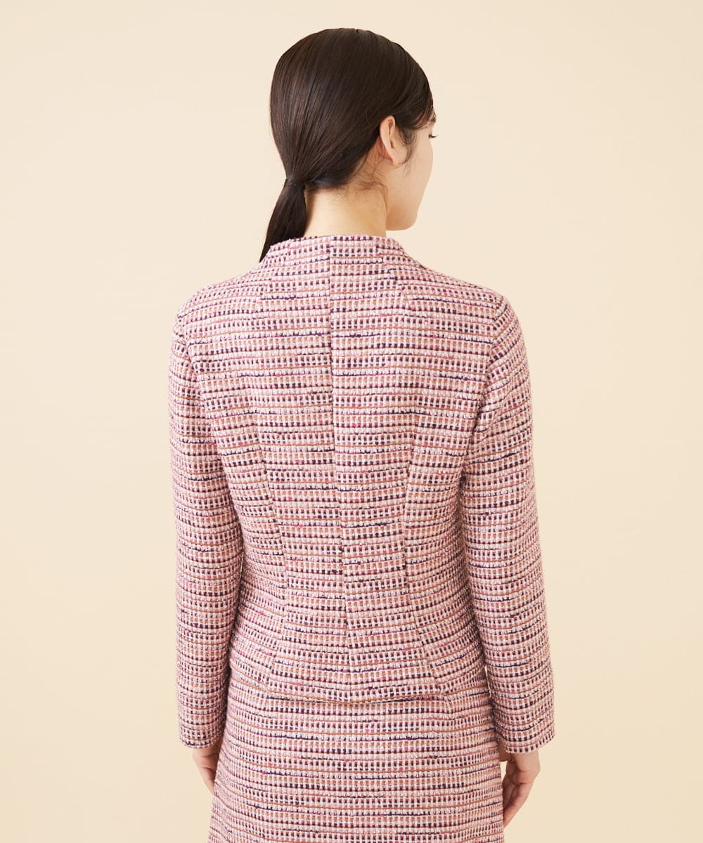 ニーブツイードノーカラージャケット(ノーカラージャケット) | Sybilla  