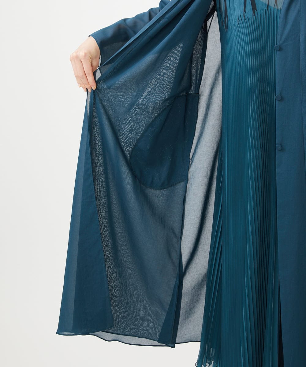GBJGC03690 Sybilla(シビラ) シアーロングジャケット グリーン