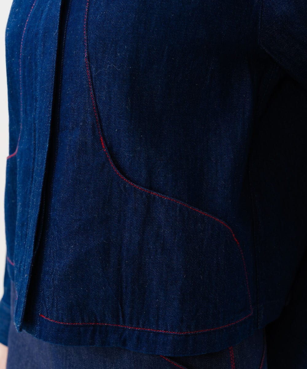 GBJGD04450 Sybilla(シビラ) ステッチデニムジャケット インディゴ