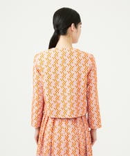 GBJGD05630 Sybilla(シビラ) スクエアドット刺繍ジャケット オレンジ系
