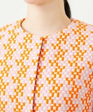 GBJGD05630 Sybilla(シビラ) スクエアドット刺繍ジャケット オレンジ系