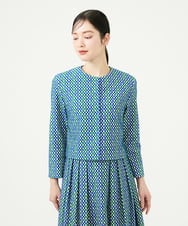 GBJGD05630 Sybilla(シビラ) スクエアドット刺繍ジャケット ブルー系